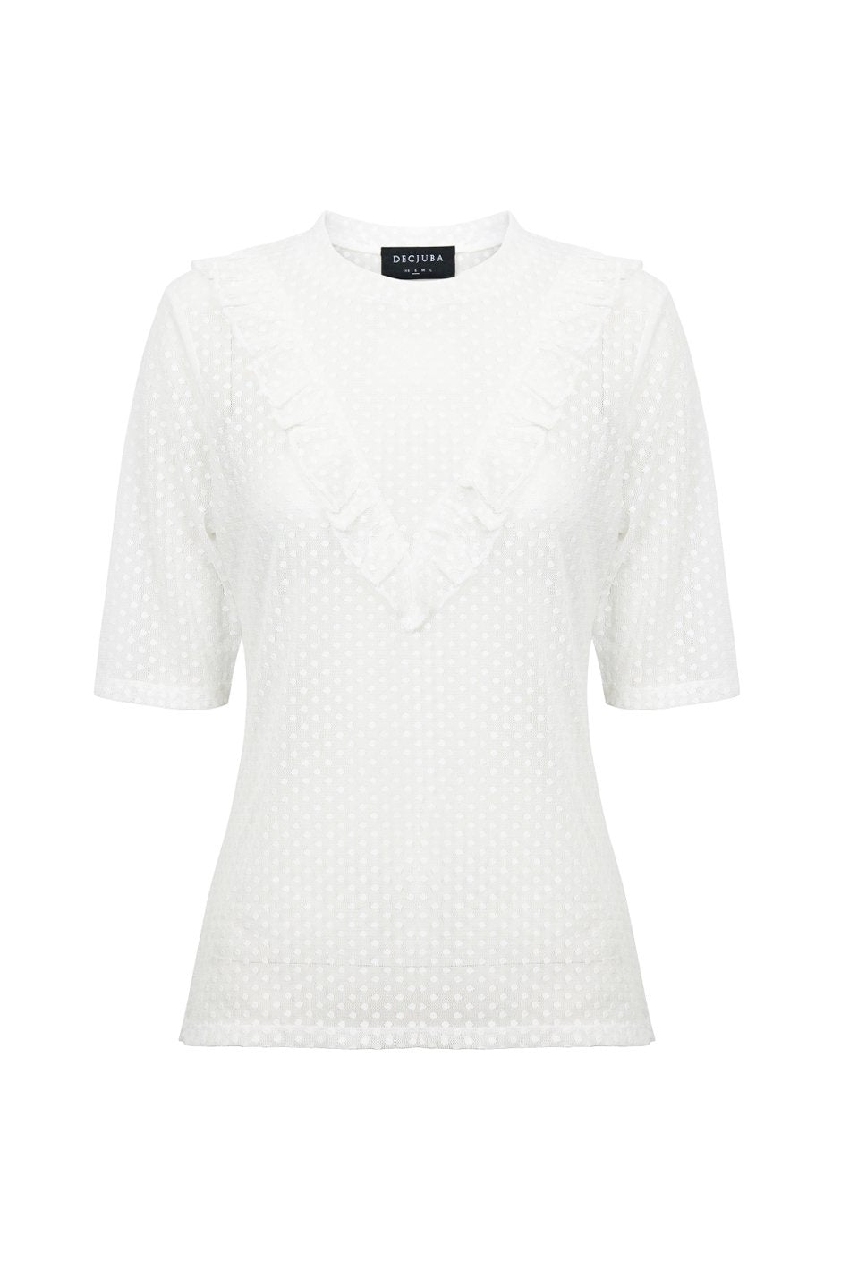 [TEST] Lucy Spot Mesh Top