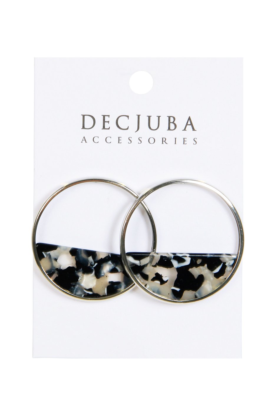 [TEST] Dali Half Resin Circle Earring