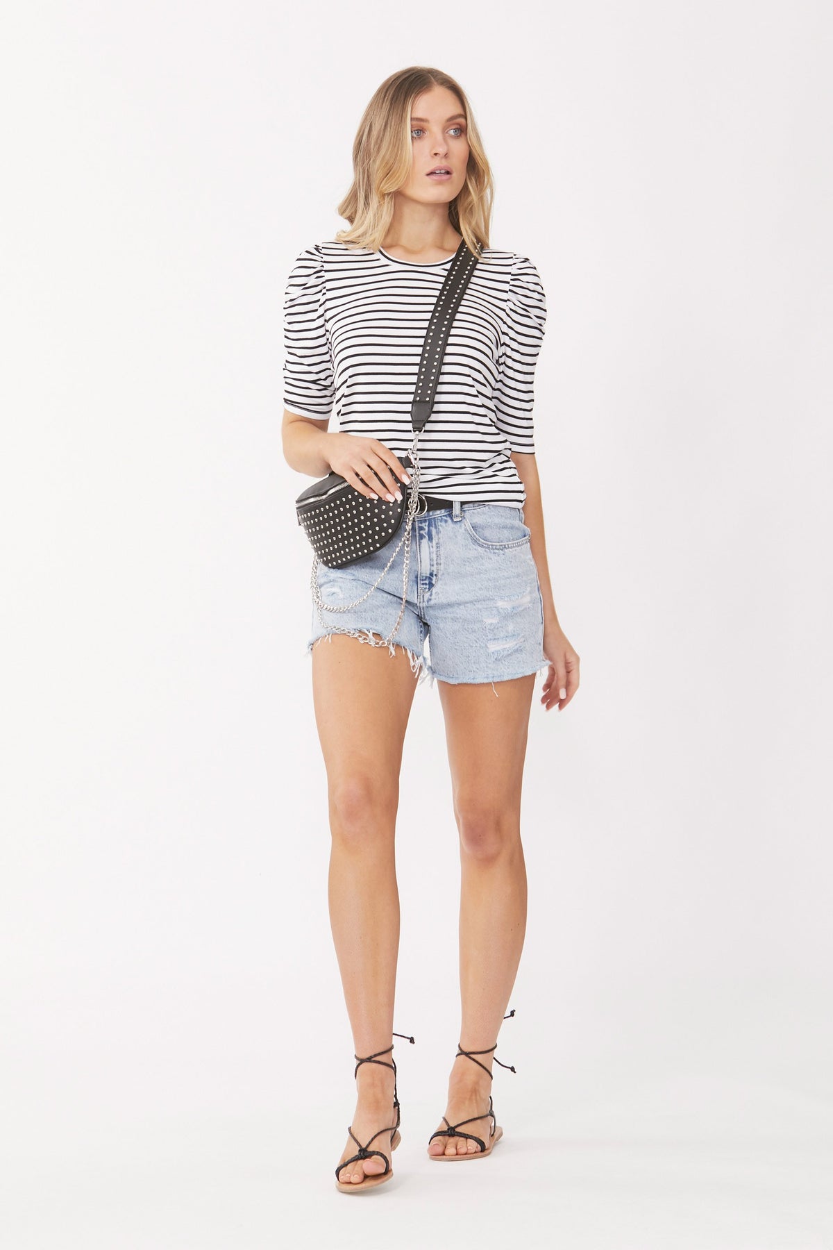 [TEST] Cindy Ruched Sleeve Tee