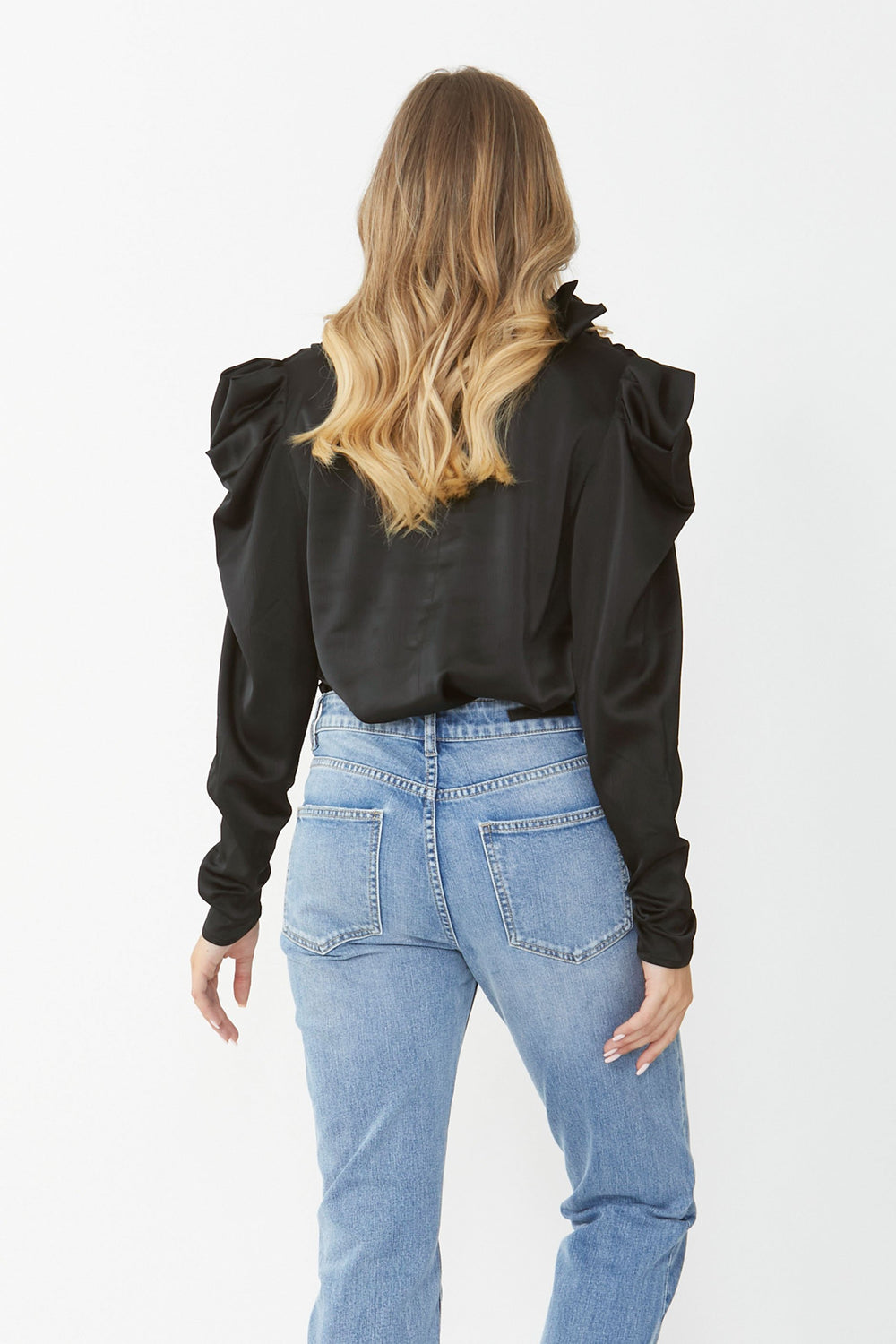 [TEST] Marie Satin Puff Blouse