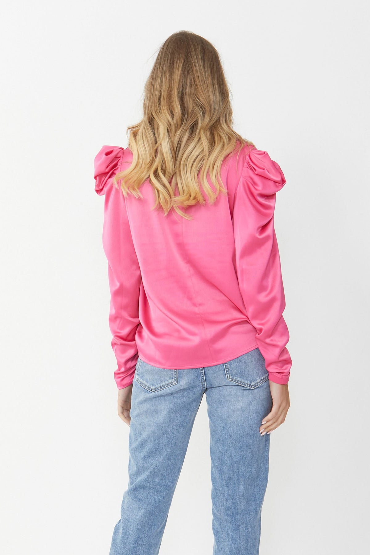 [TEST] Marie Satin Puff Blouse
