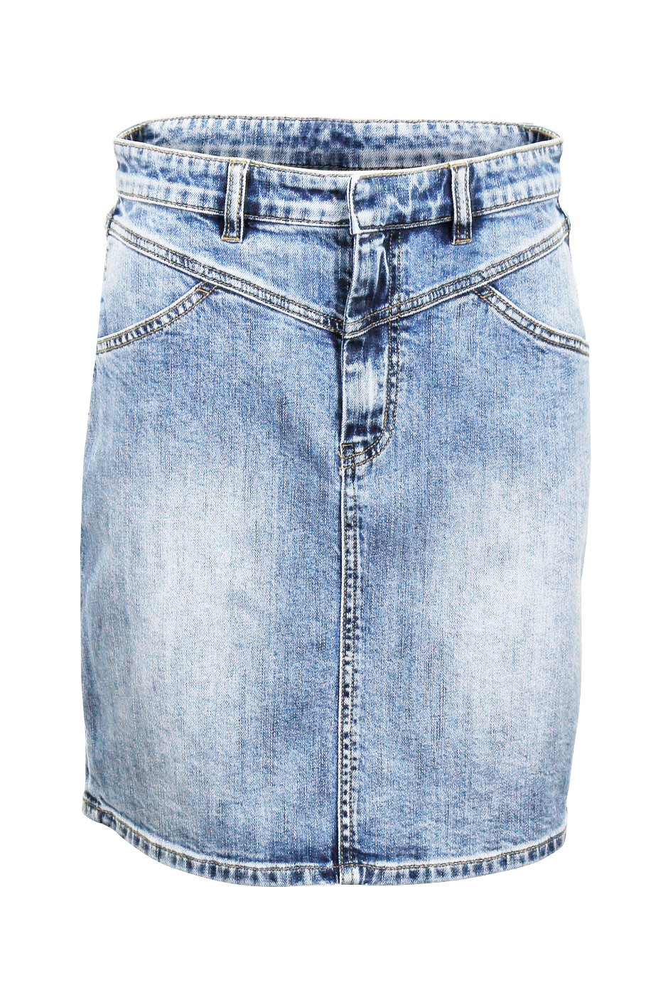 [TEST] Gina Yoke Front Denim Skirt