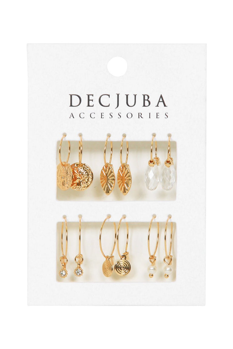 [TEST] 6 Pack Hoop Earrings