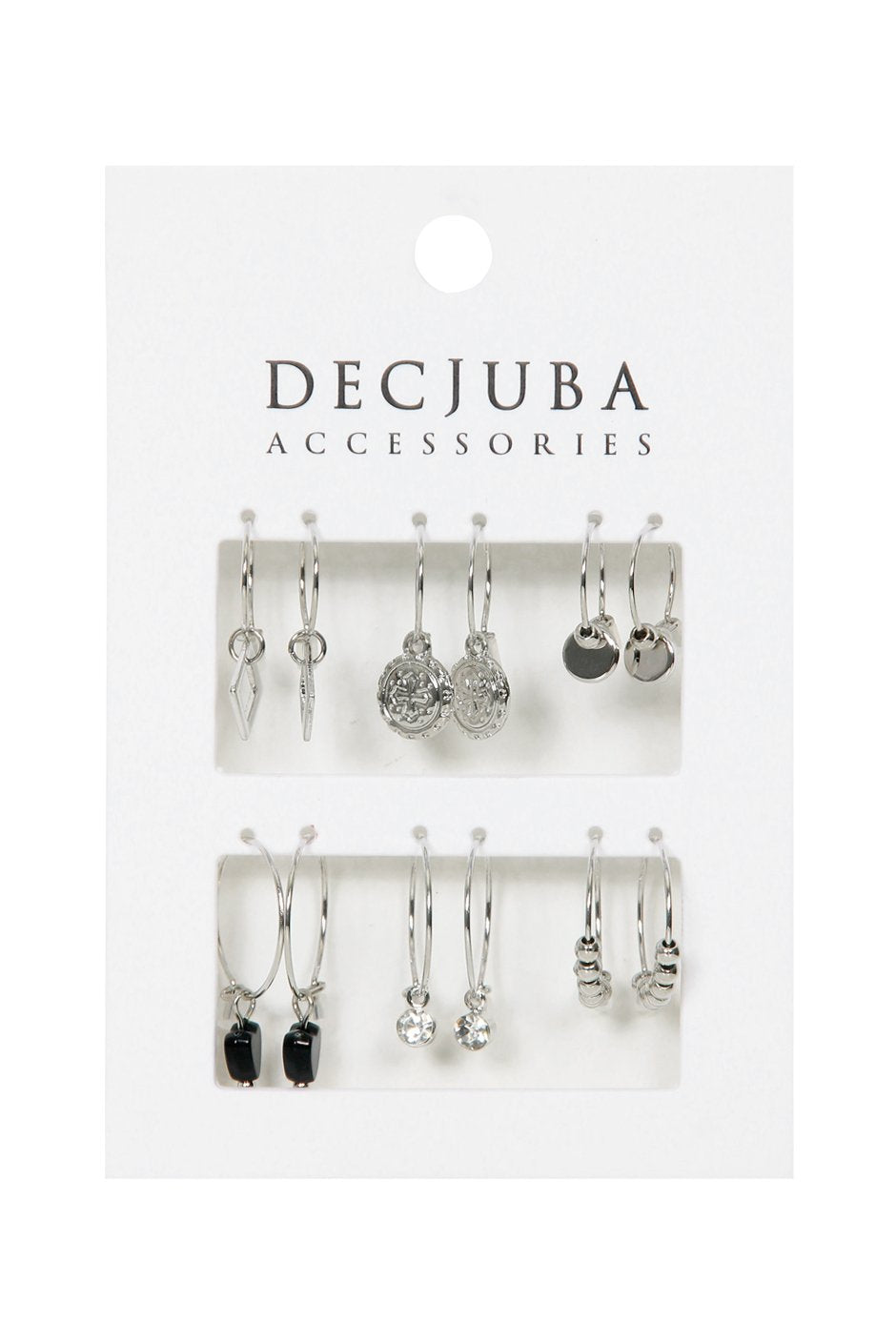 [TEST] 6 Pack Hoop Earrings