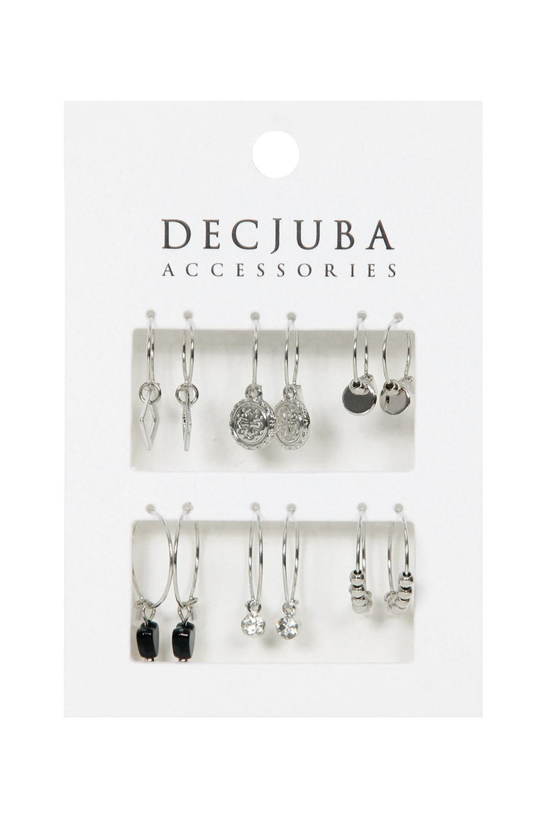 [TEST] 6 Pack Hoop Earrings