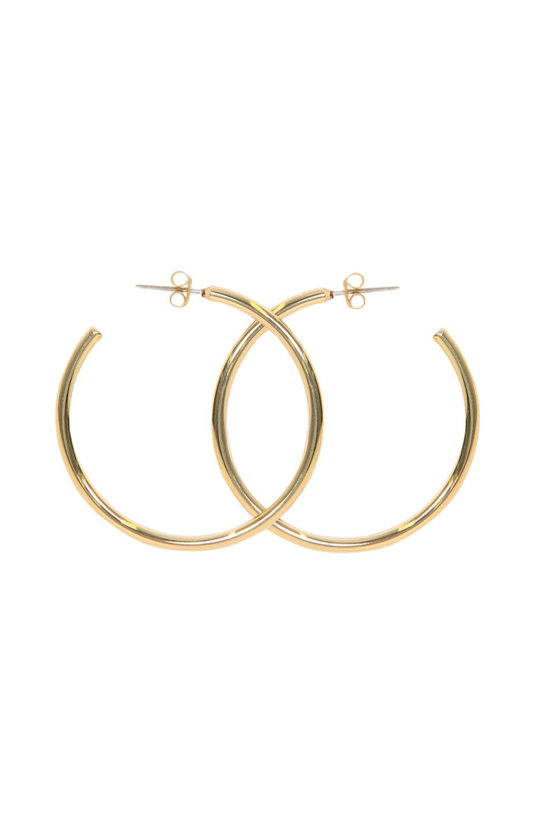 [TEST] Betty Large Plain Hoop Earring