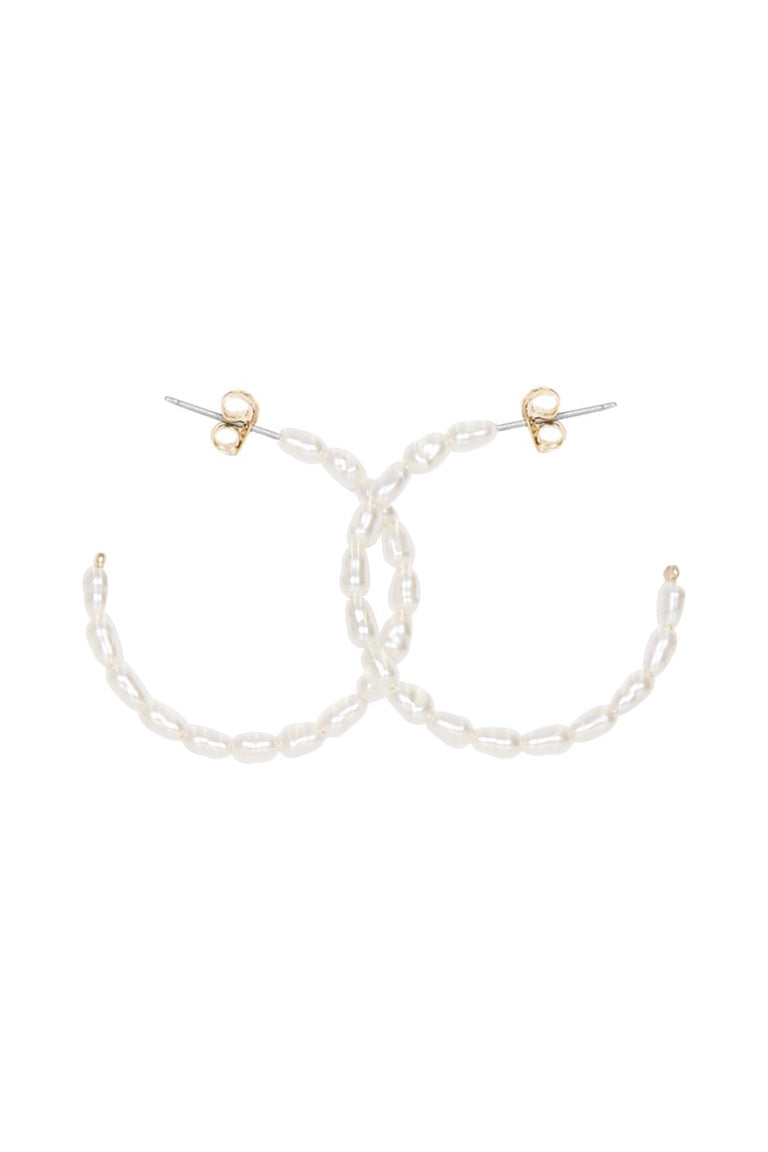 [TEST] Bianca Pearl Hoop Earrings