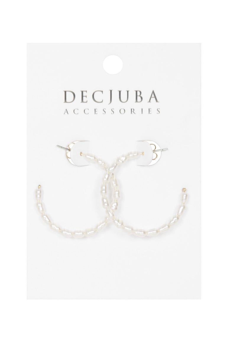 [TEST] Bianca Pearl Hoop Earrings