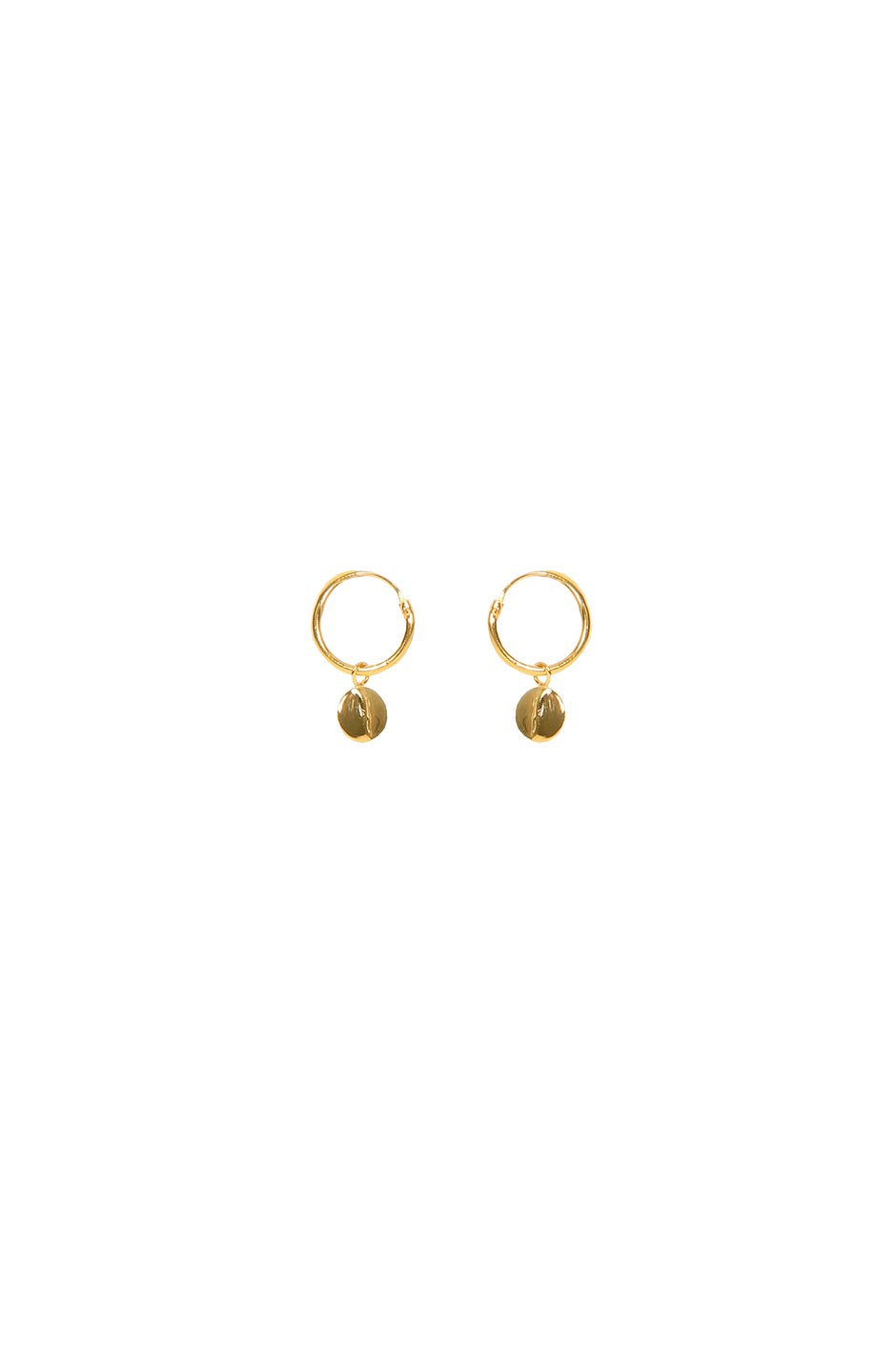[TEST] Textured Disc Hoop Earrings