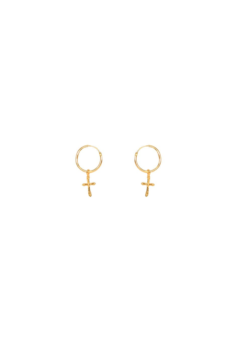 [TEST] Cross Hoop Earrings