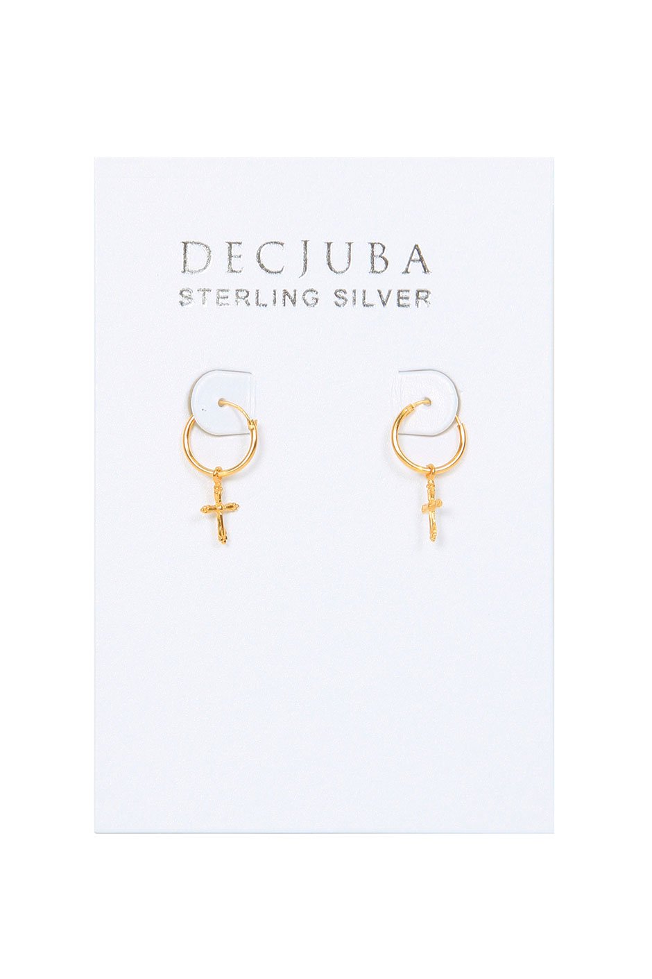[TEST] Cross Hoop Earrings
