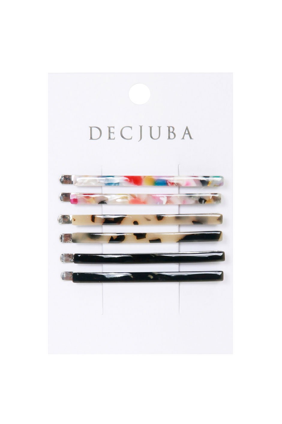 [TEST] Thin Resin Hair Clips 6 Pack