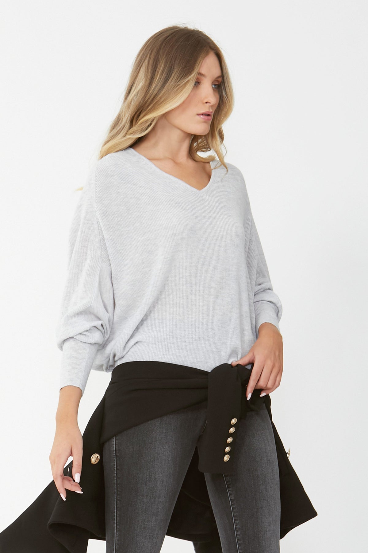 [TEST] Jo V-Neck Dolman Knit