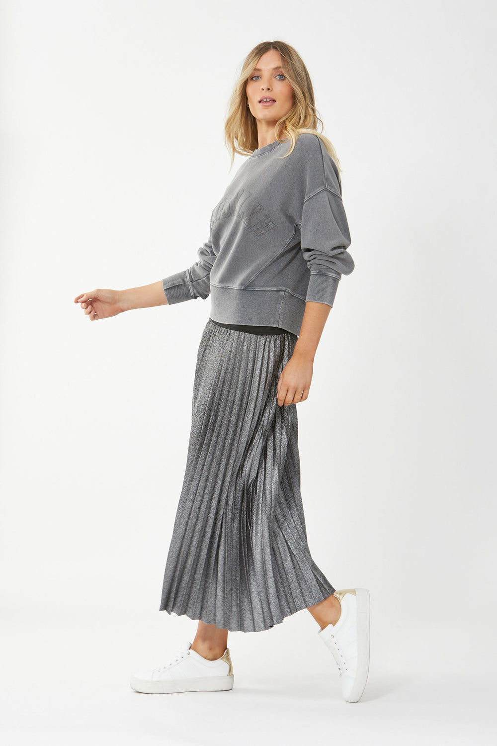 [TEST] Lilly Textured Metallic Skirt