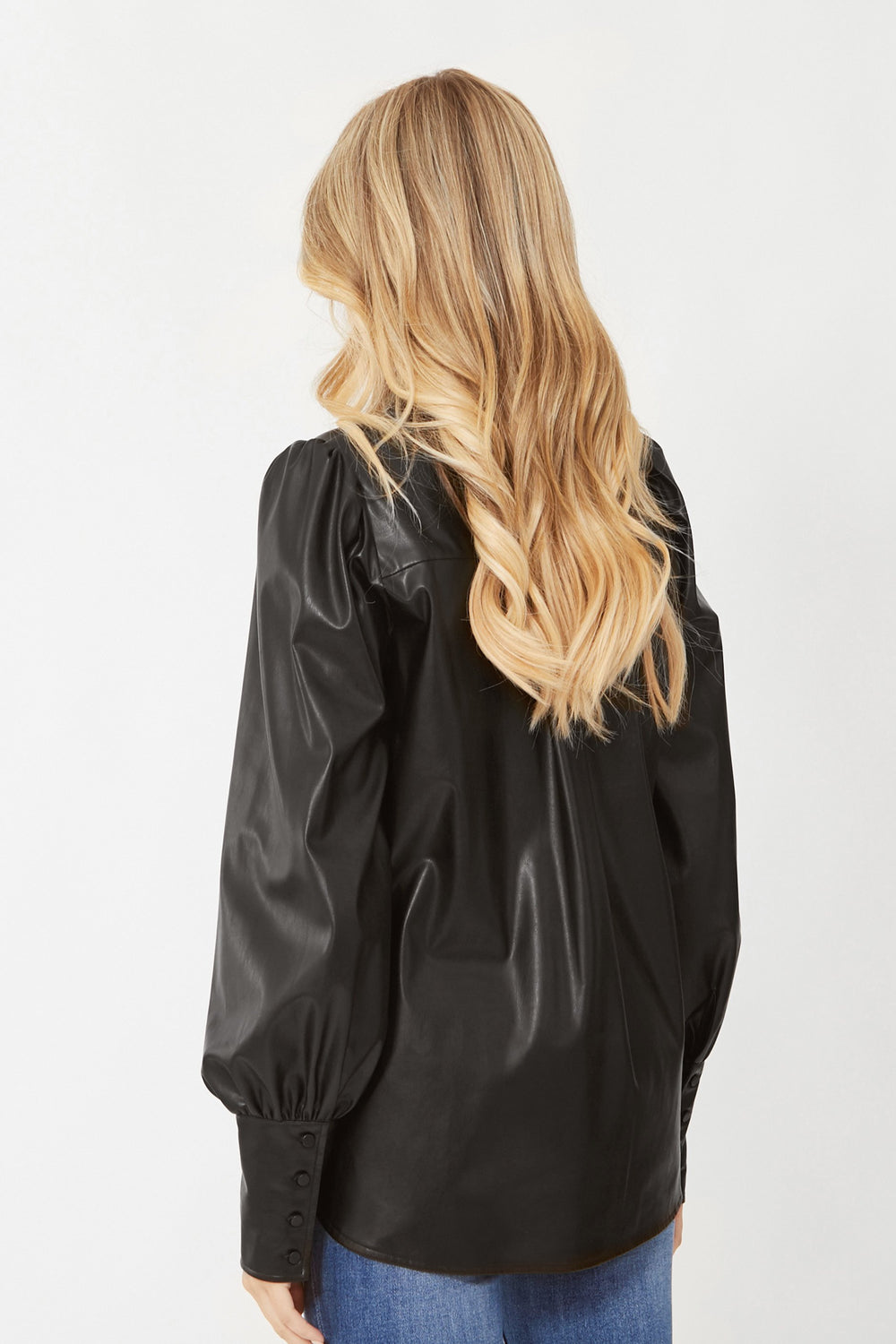 [TEST] Blake Faux Leather Shirt