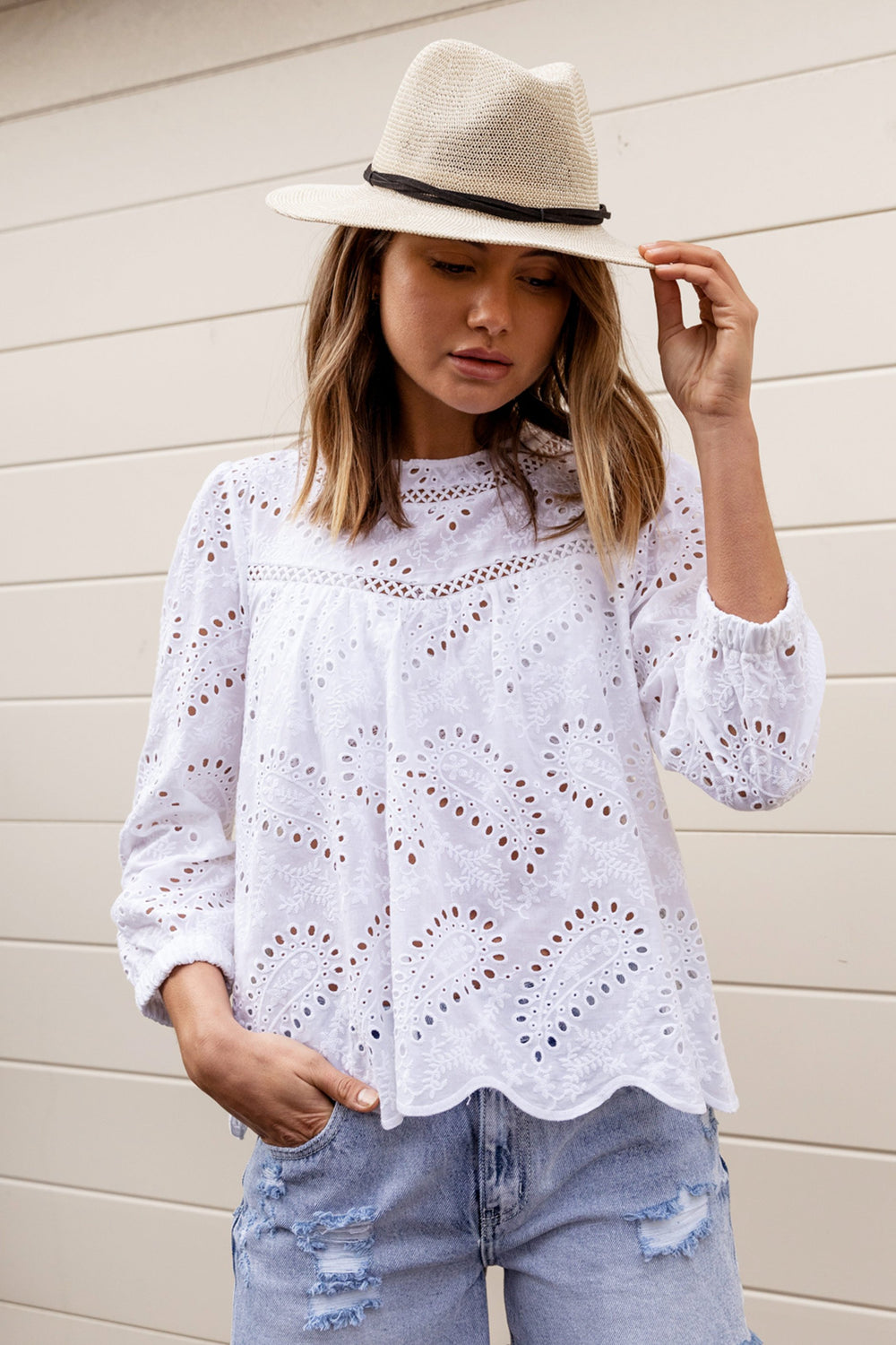 [TEST] Saana Broderie Blouse