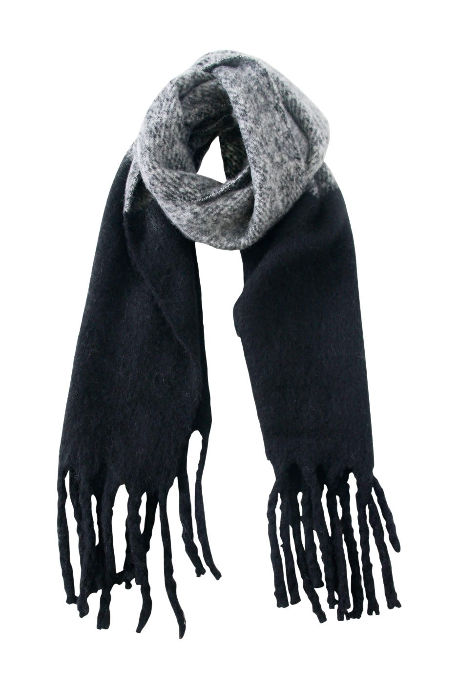 [TEST] Colour Block Long Fluffy Scarf