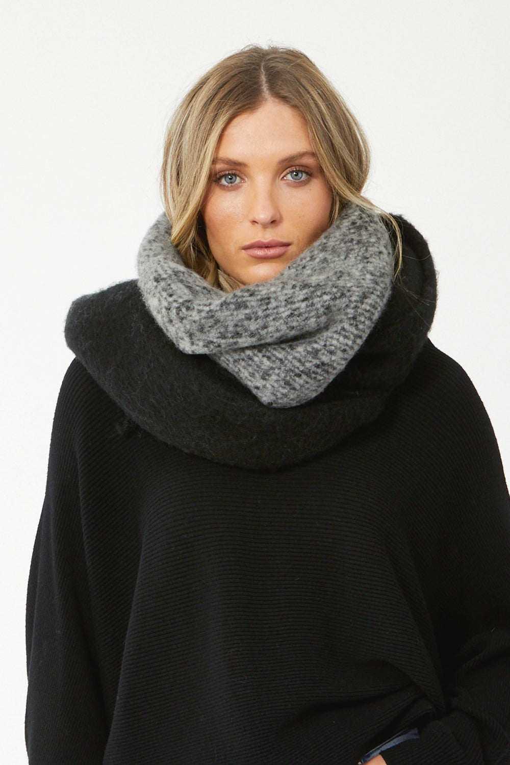 [TEST] Colour Block Long Fluffy Scarf