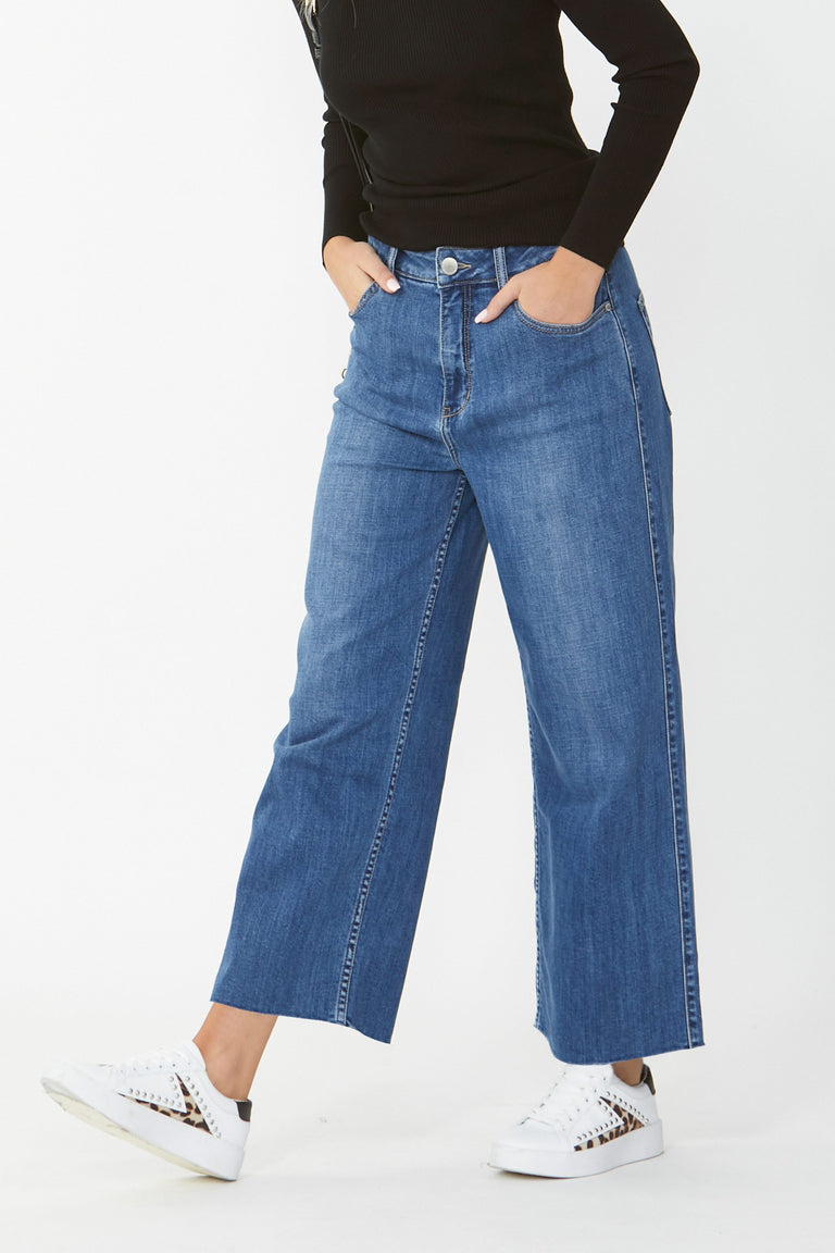 [TEST] Oxford Wide Leg Crop Jean