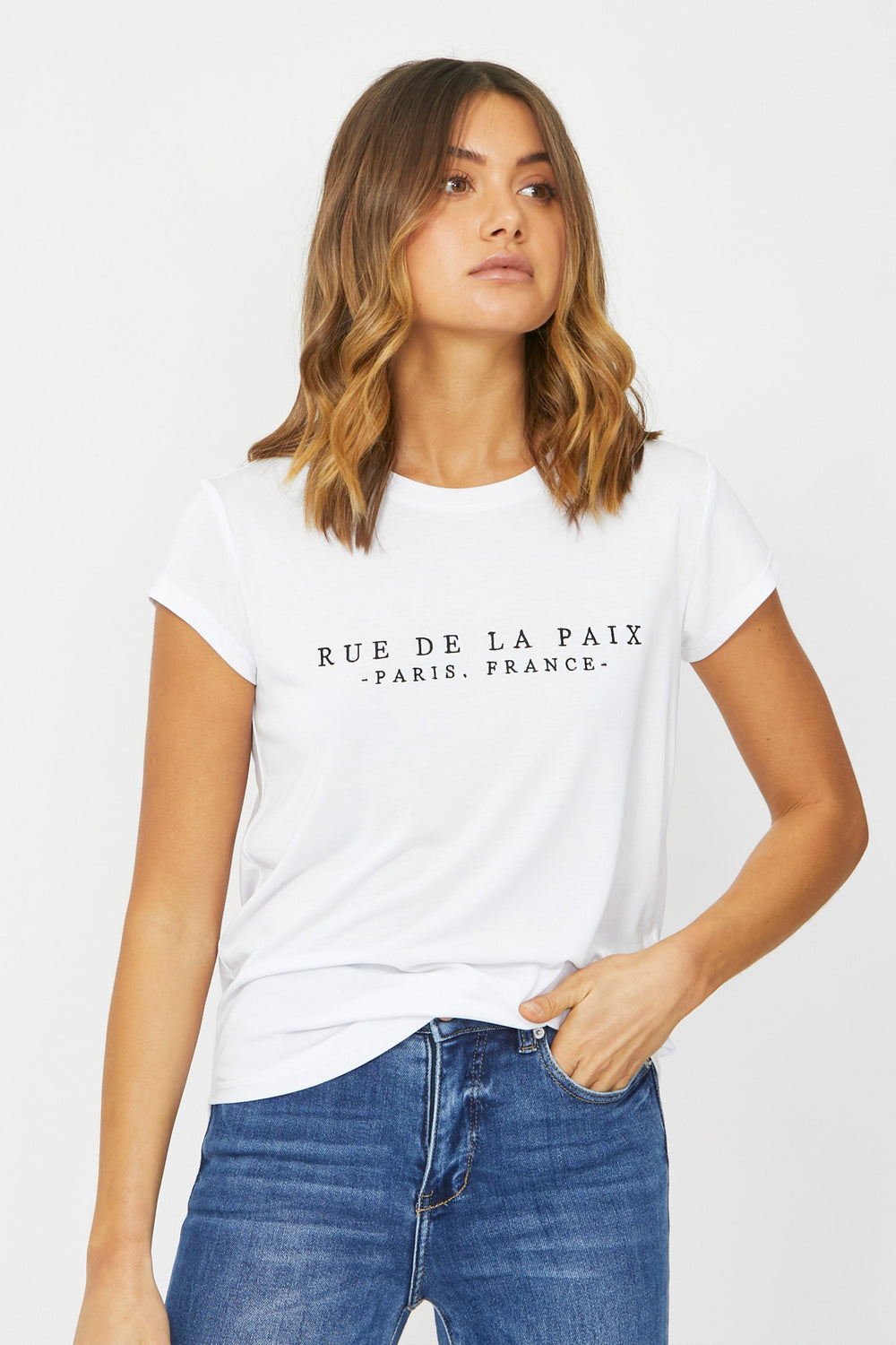 [TEST] Rue De La Paix Embroidered Tee