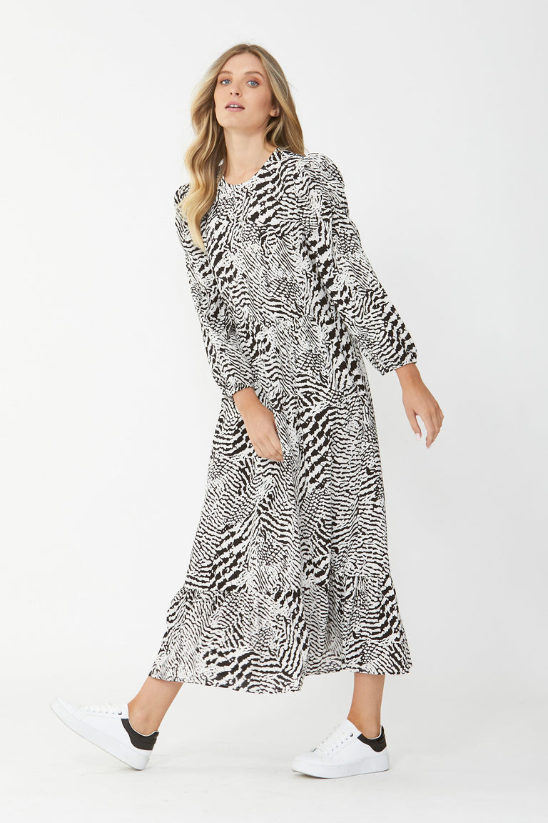 [TEST] Casey Puff Sleeve Midi Dress