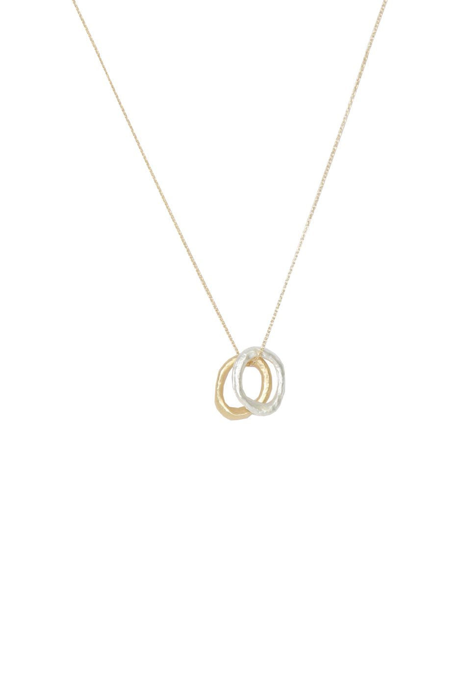 [TEST] Irregular Dual Circle Necklace