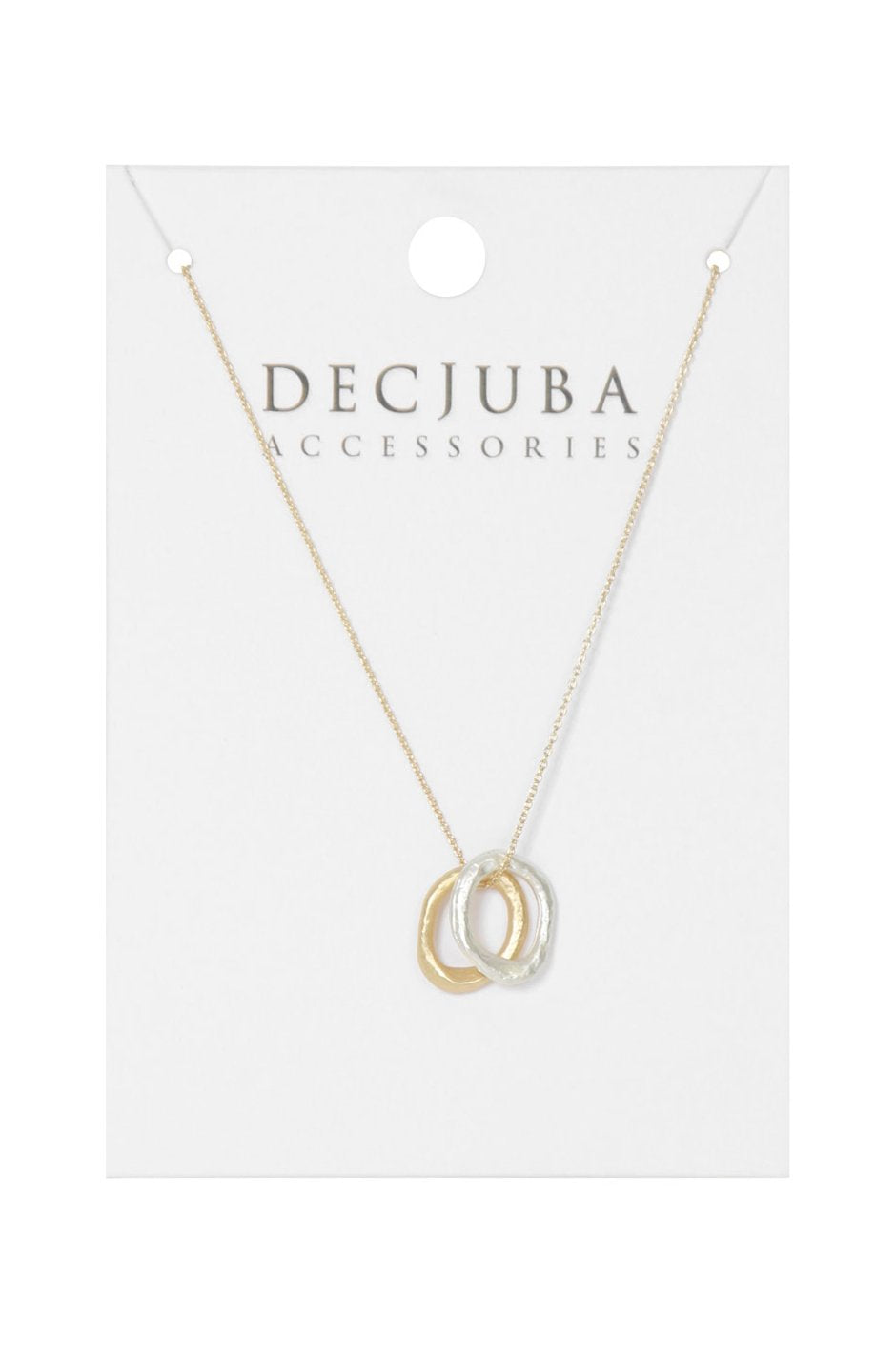 [TEST] Irregular Dual Circle Necklace