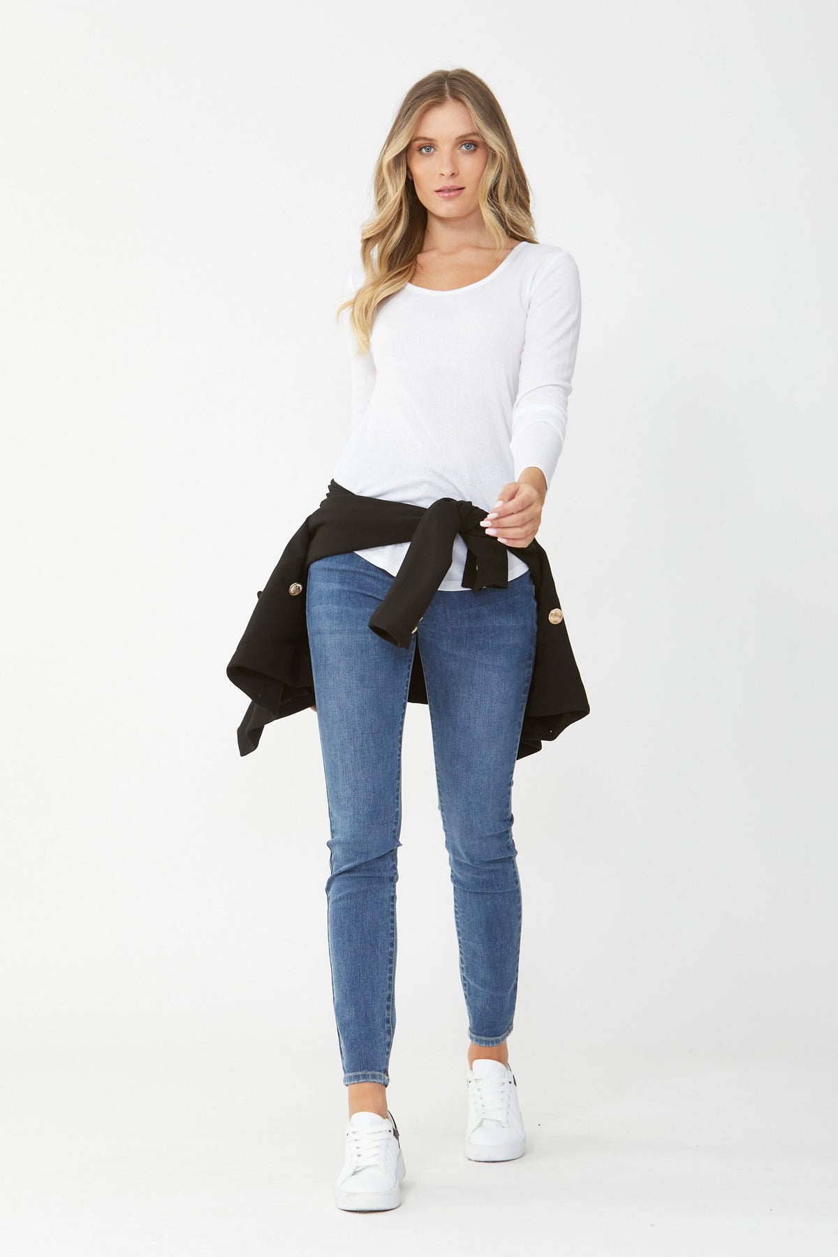 [TEST] Carla Long Sleeve Rib Tee