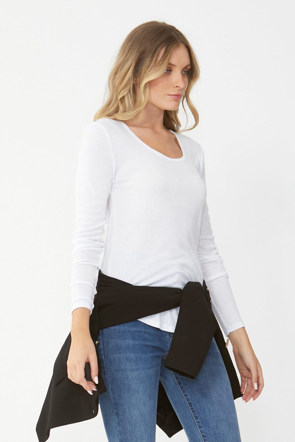 [TEST] Carla Long Sleeve Rib Tee