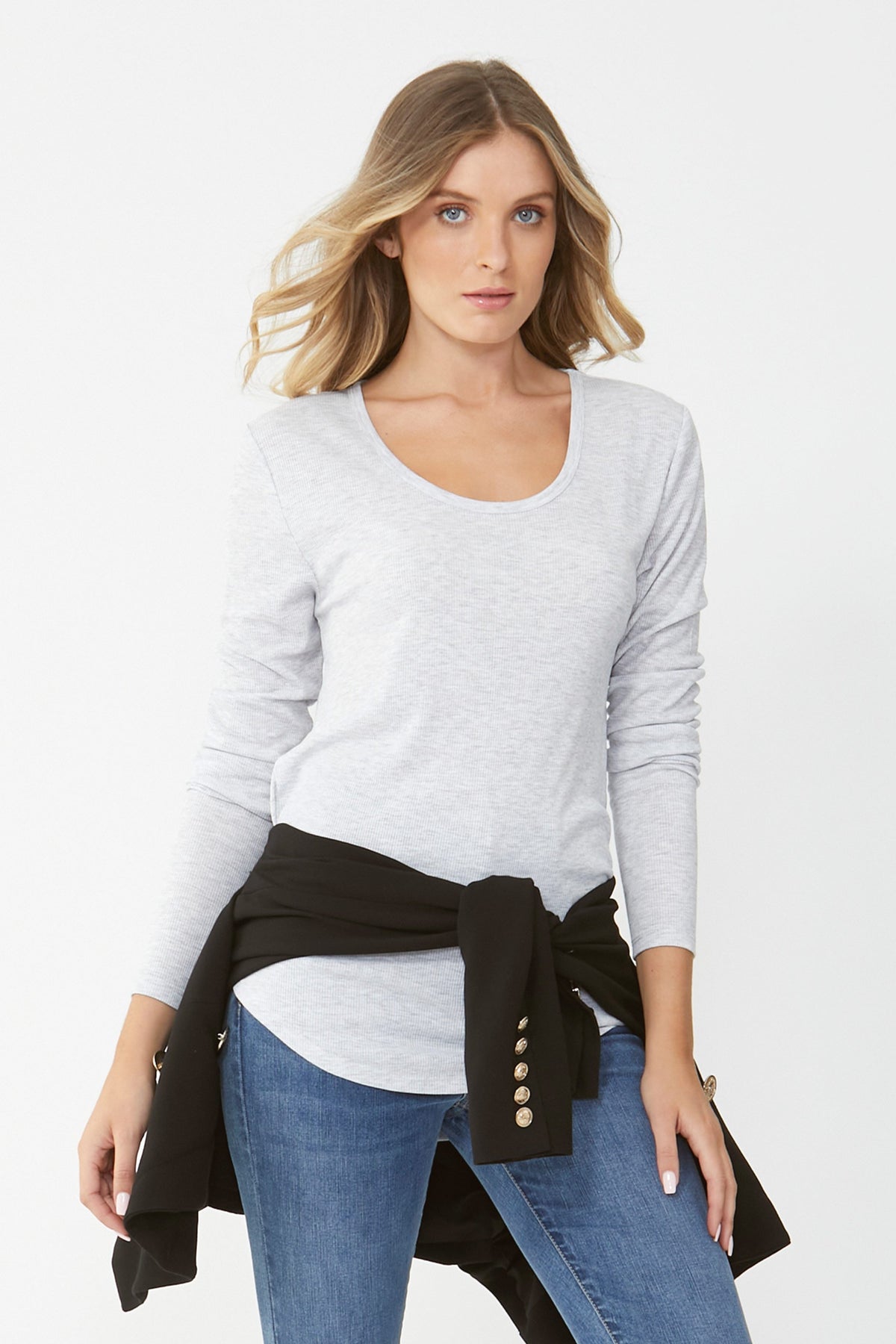 [TEST] Carla Long Sleeve Rib Tee