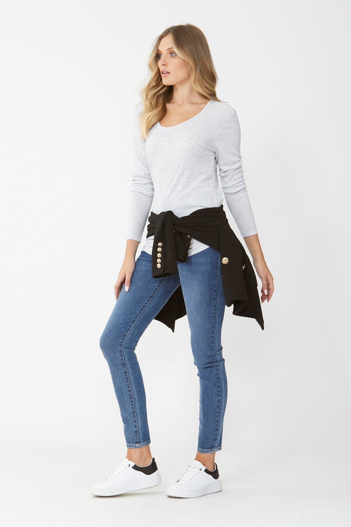 [TEST] Carla Long Sleeve Rib Tee