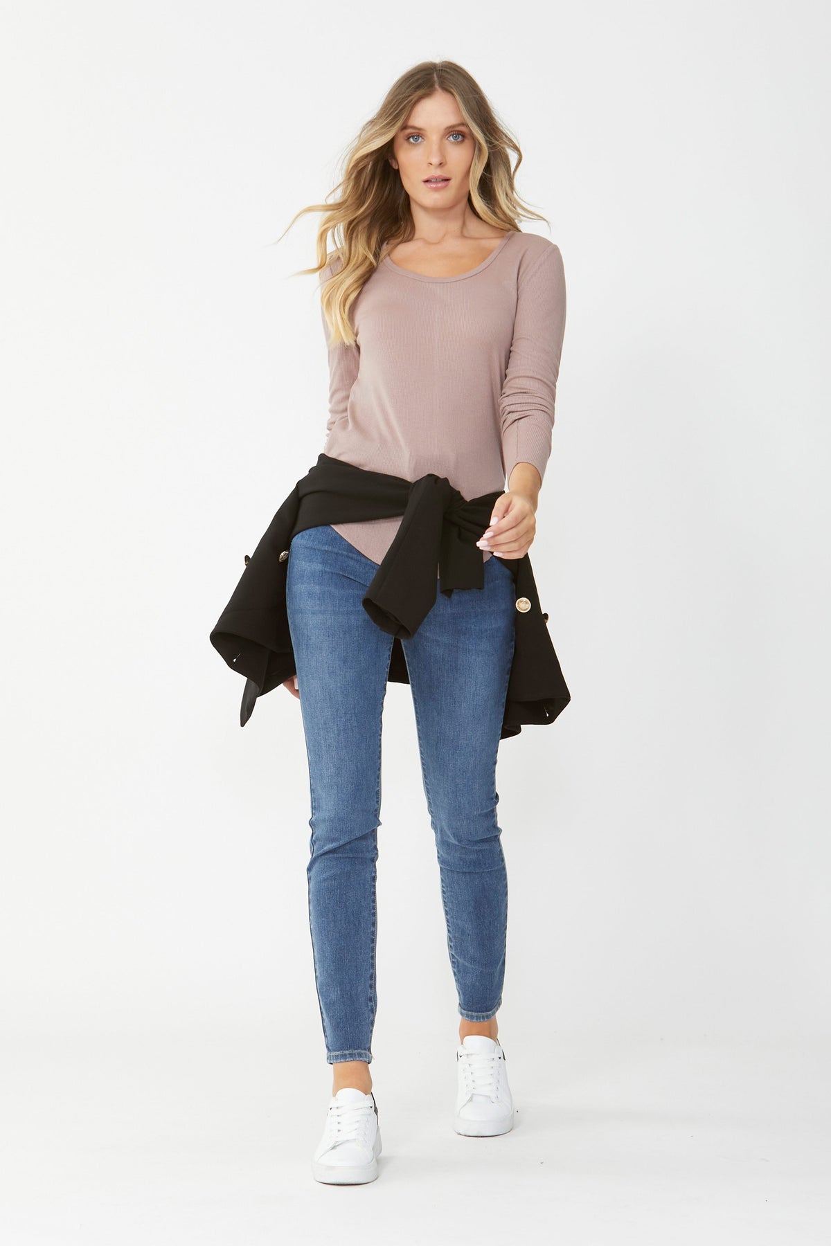 [TEST] Carla Long Sleeve Rib Tee