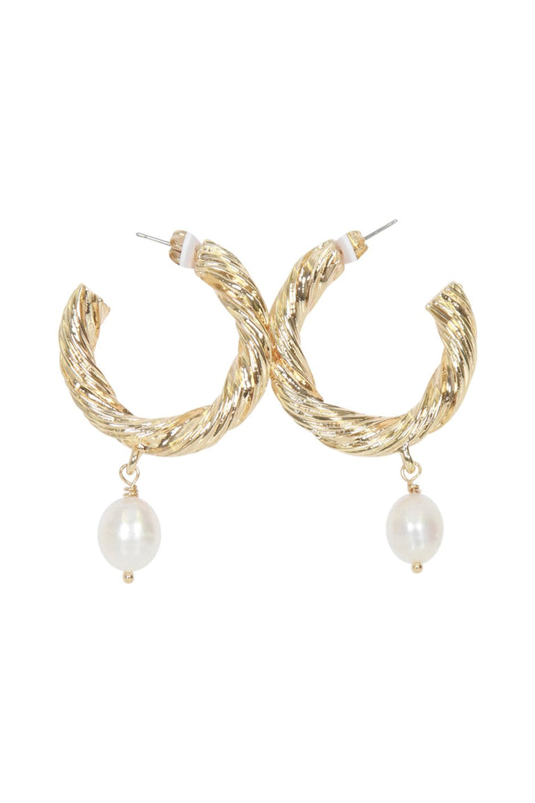 [TEST] Camilla Textured Hoop Earrings