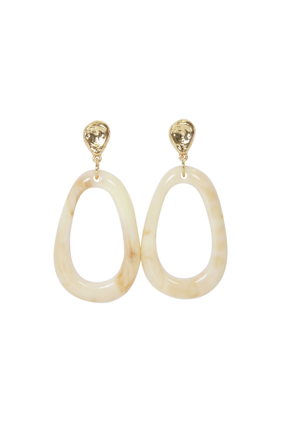 [TEST] Hoda Oval Drop Earrings