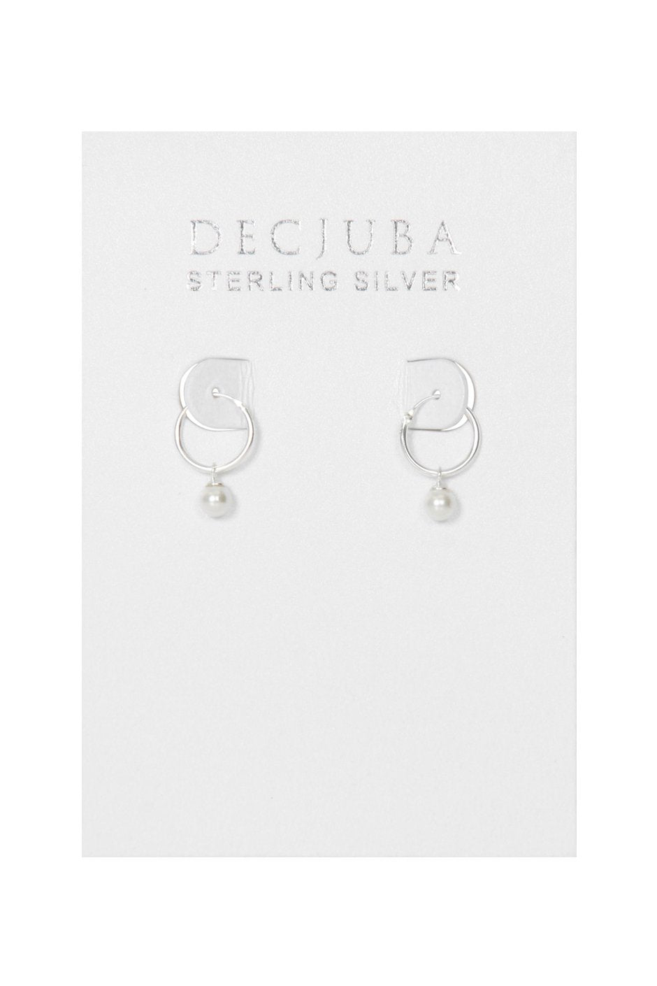 [TEST] Pearl Drop Hoop Earrings