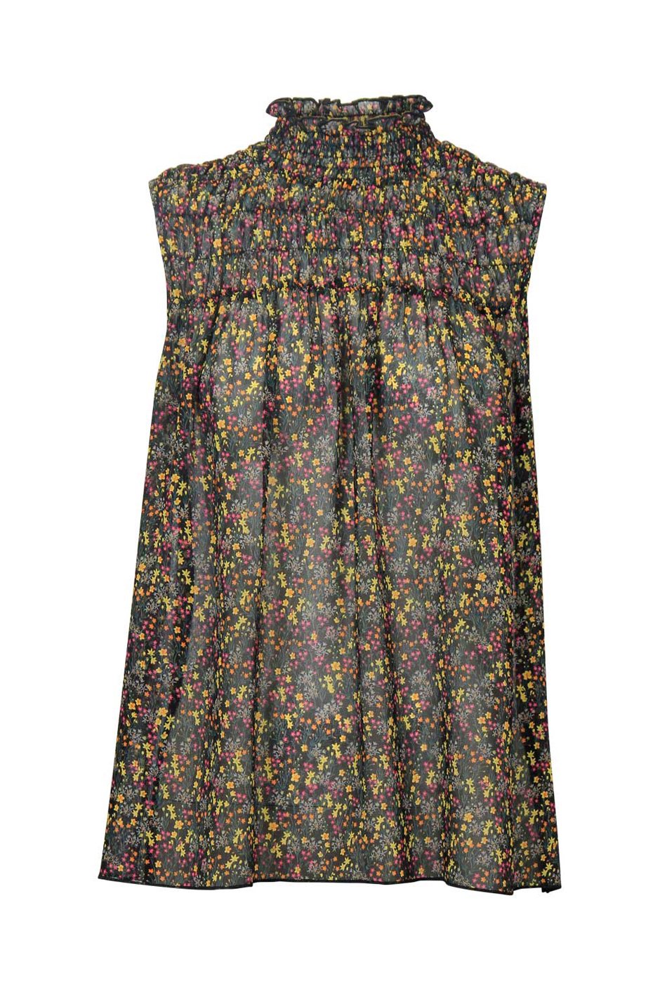 [TEST] Estelle Sleeveless Shirred Top