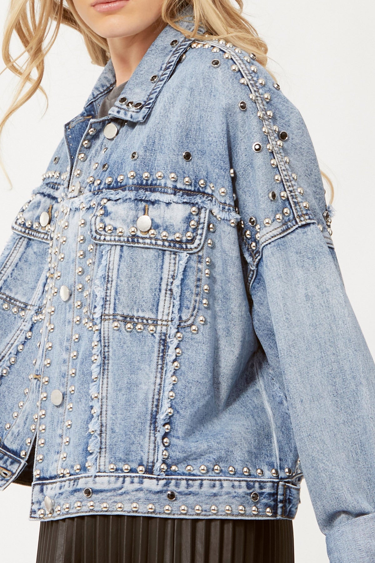 [TEST] Studded Oversized Jacket