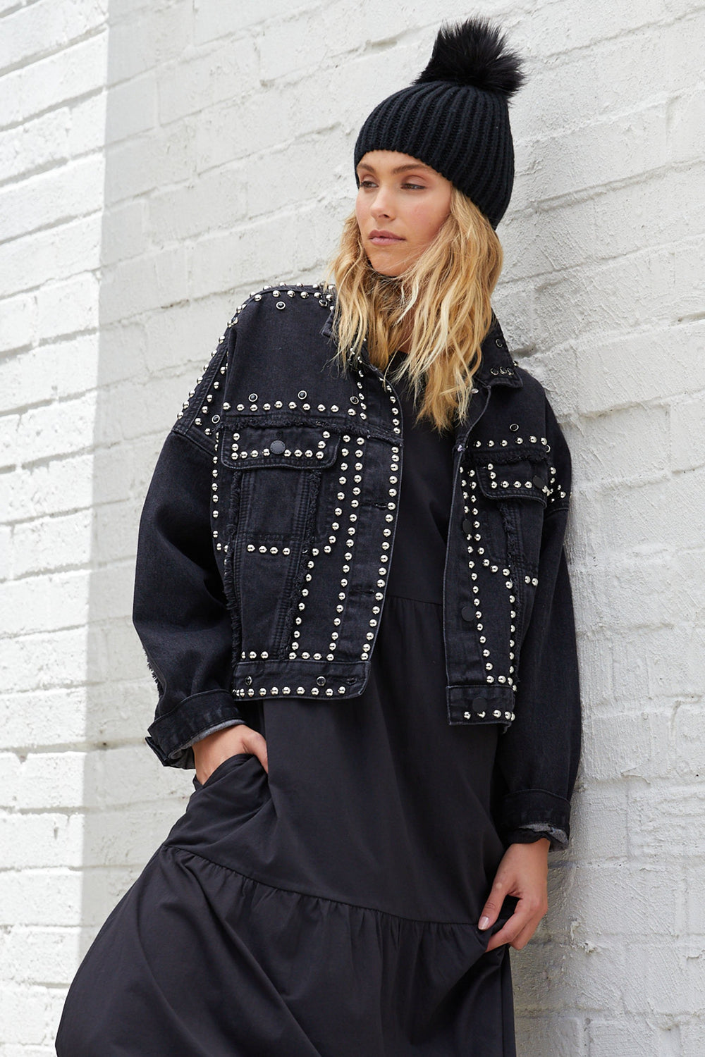 [TEST] Studded Oversized Jacket
