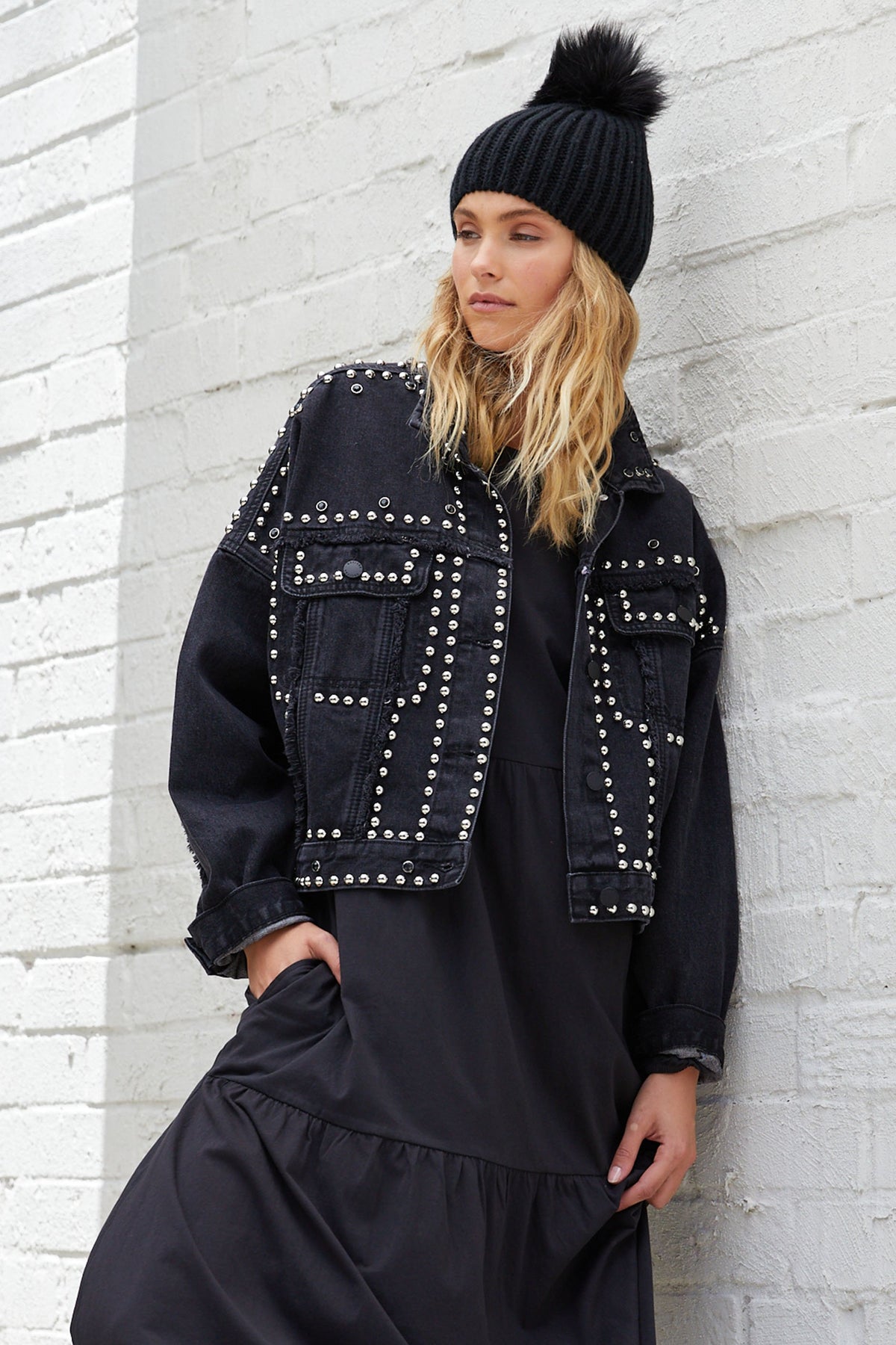 [TEST] Studded Oversized Jacket