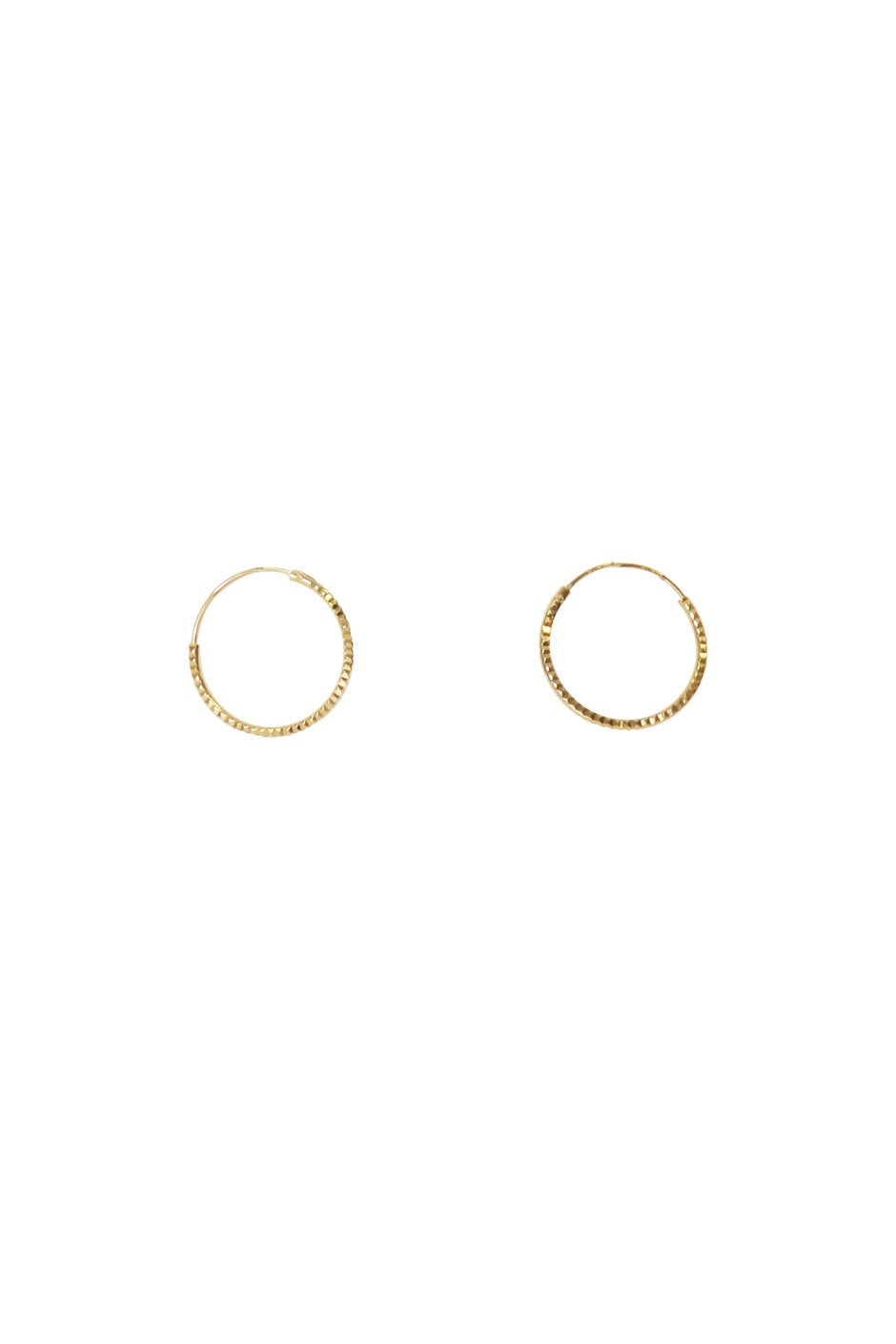 [TEST] Textured Hoop Earrings
