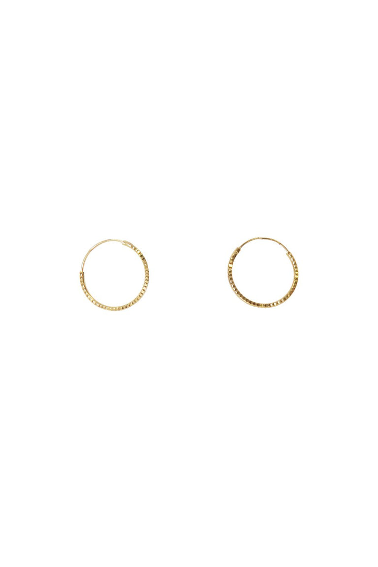 [TEST] Textured Hoop Earrings