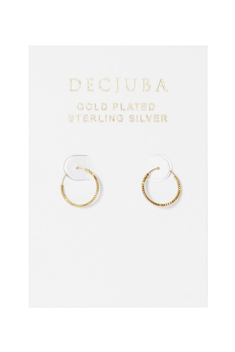[TEST] Textured Hoop Earrings
