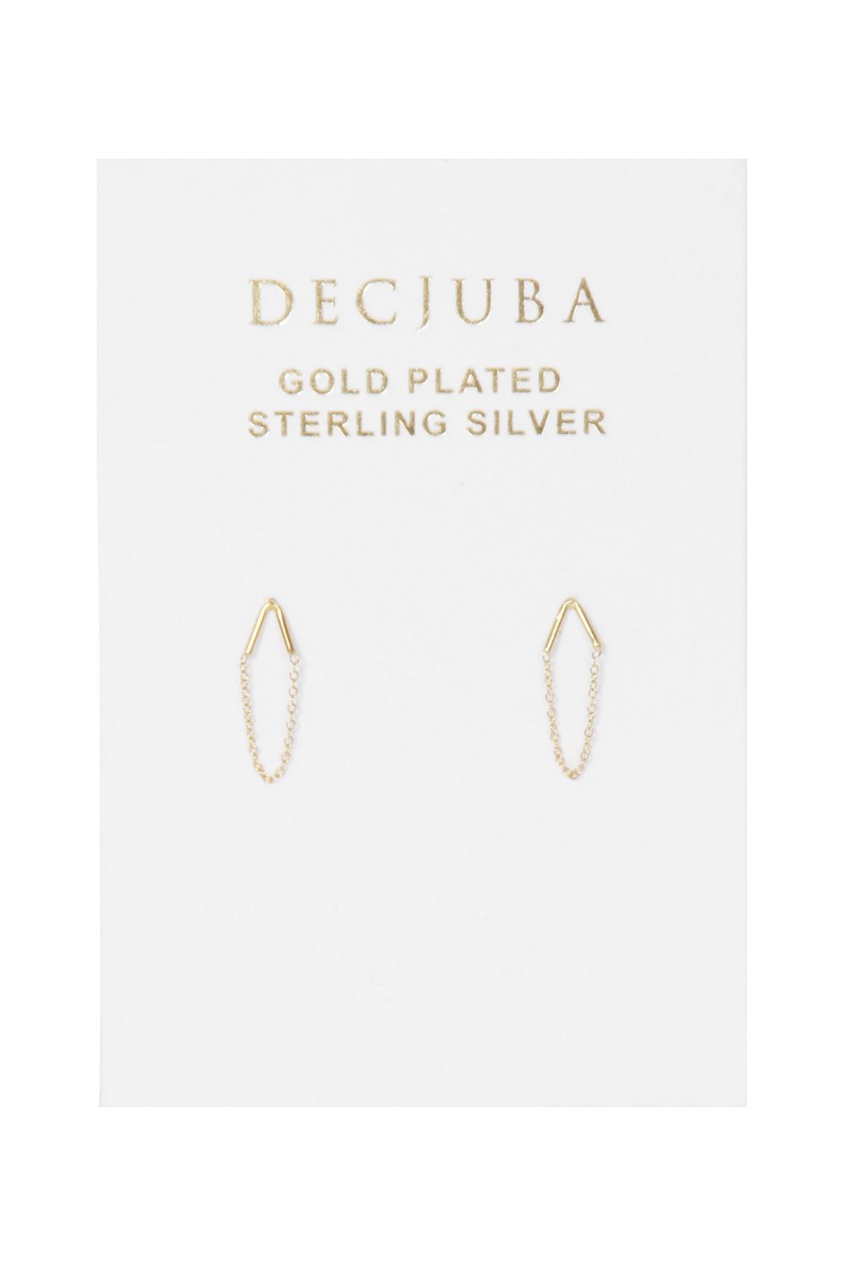[TEST] Triangle Chain Stud Earrings
