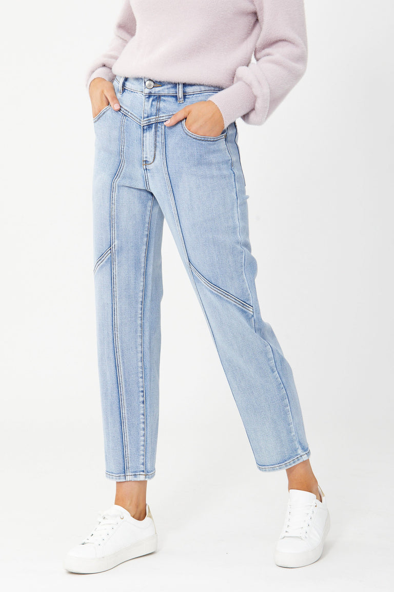 [TEST] Winona Panelled Straight Jean