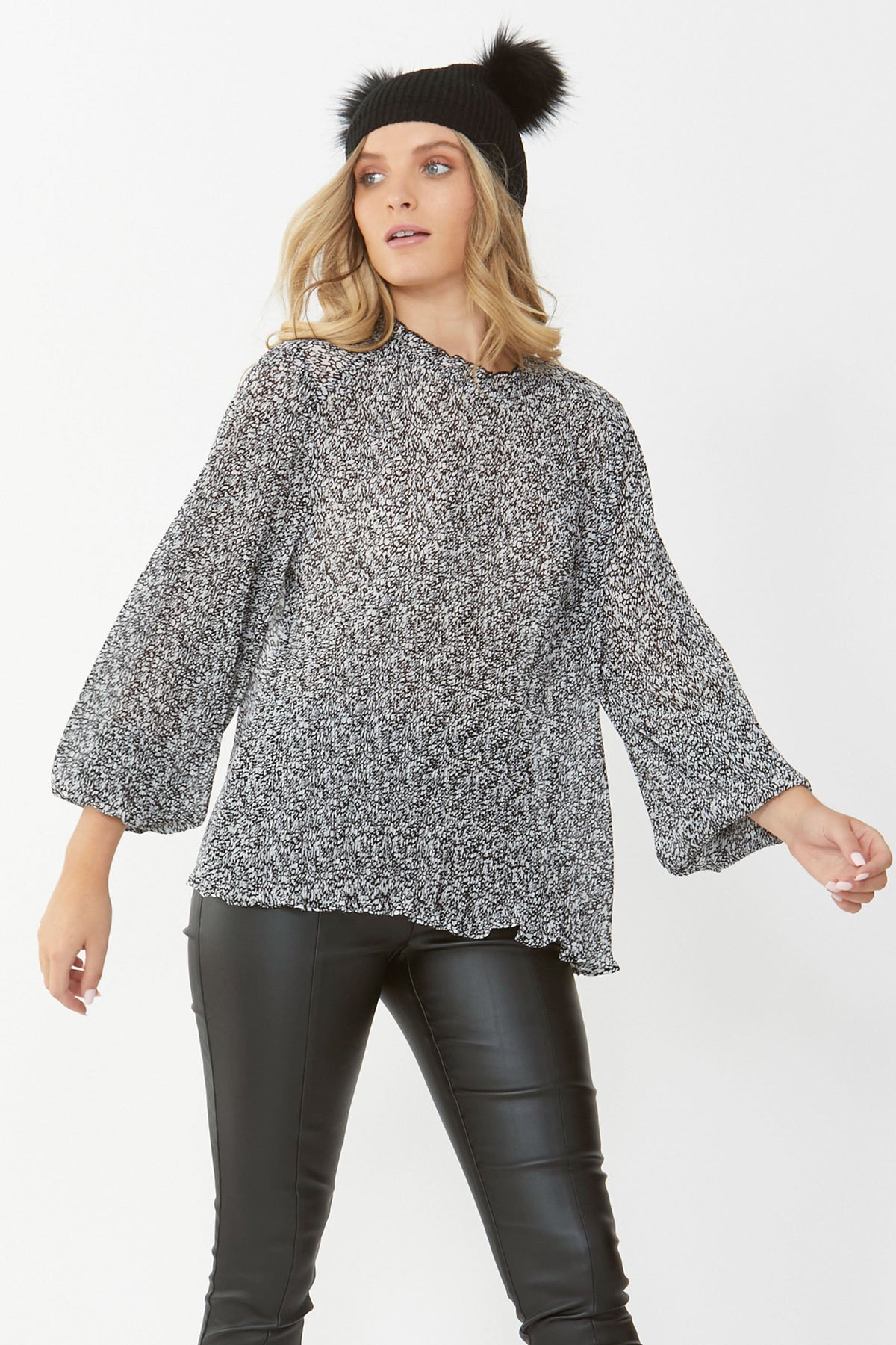 [TEST] Joslyn Pleated Blouse