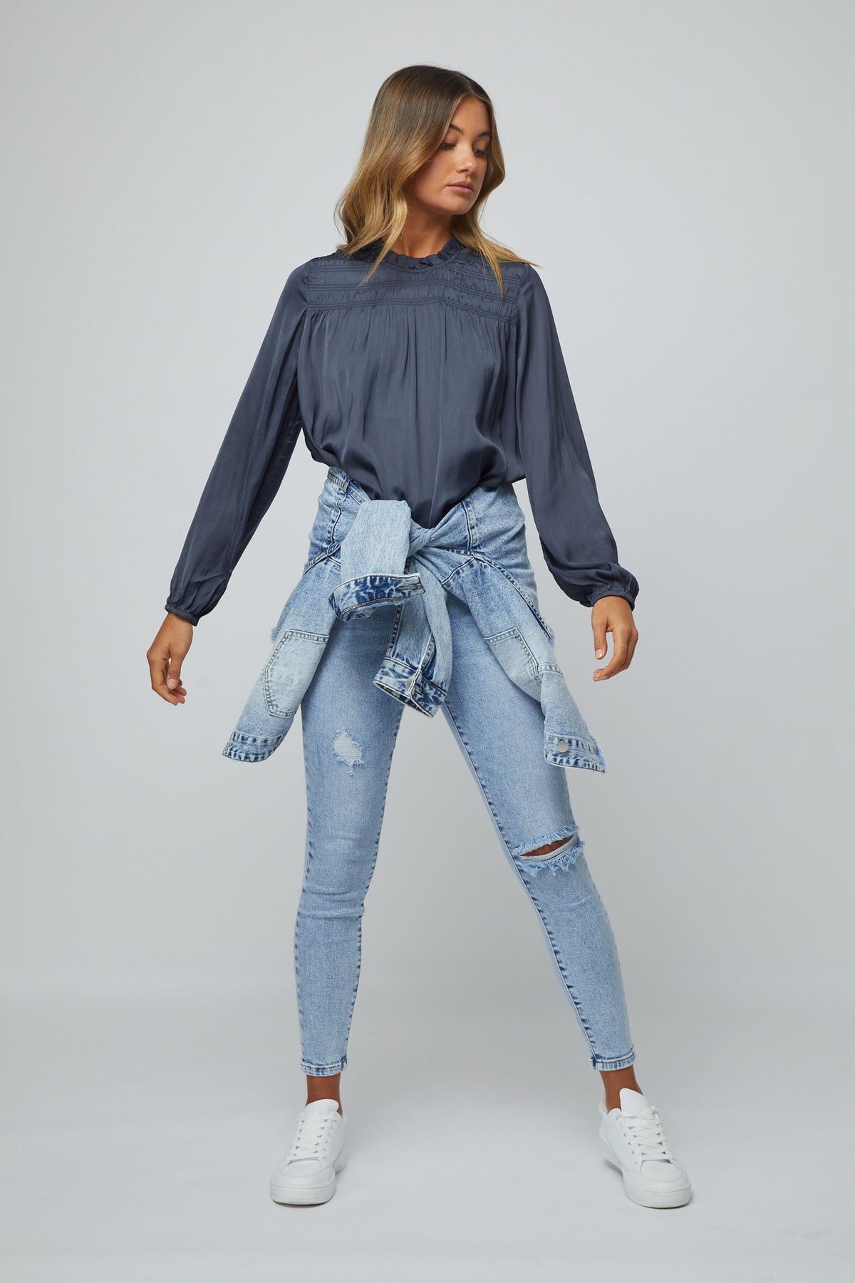 [TEST] Emilia Shirred Detail Blouse