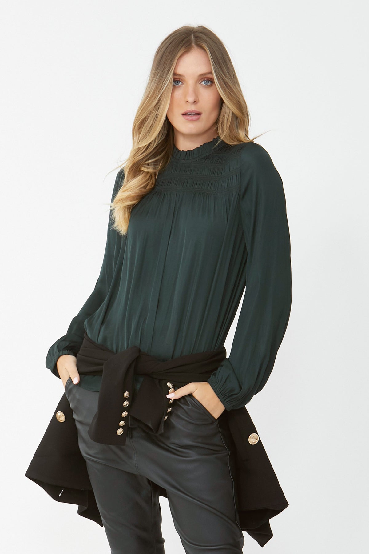 [TEST] Emilia Shirred Detail Blouse