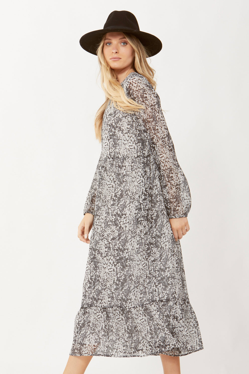[TEST] Alana Puff Sleeve Midi Dress
