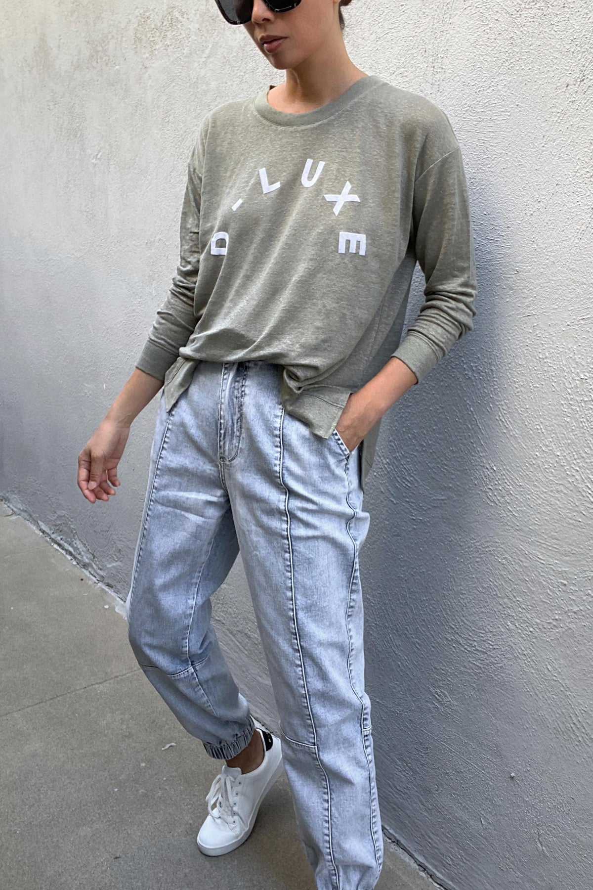 [TEST] D-Luxe Denim Panelled Jogger