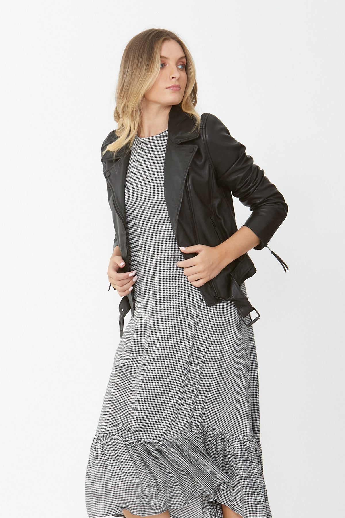 [TEST] Lucille Check Midi Dress